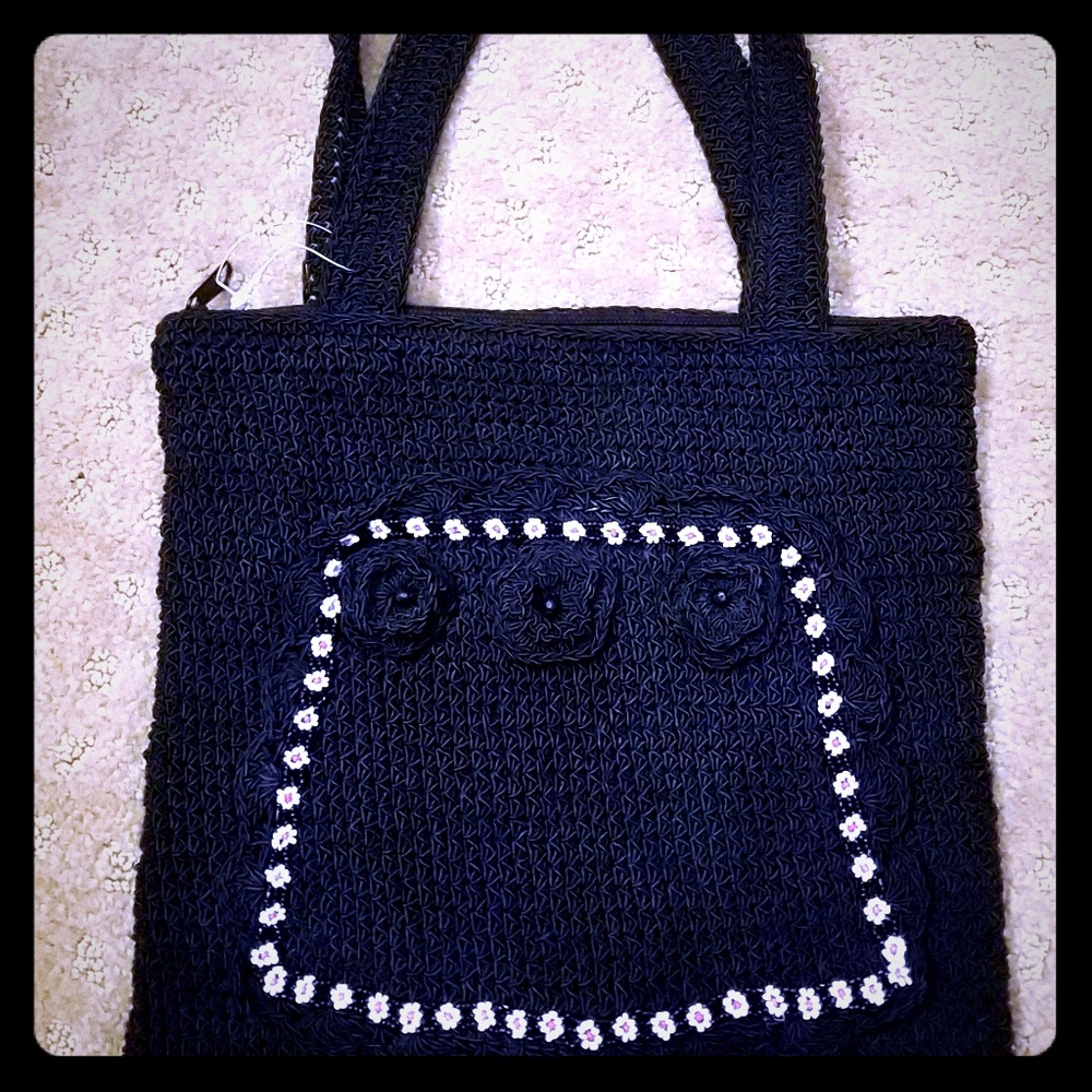 Small black handbag